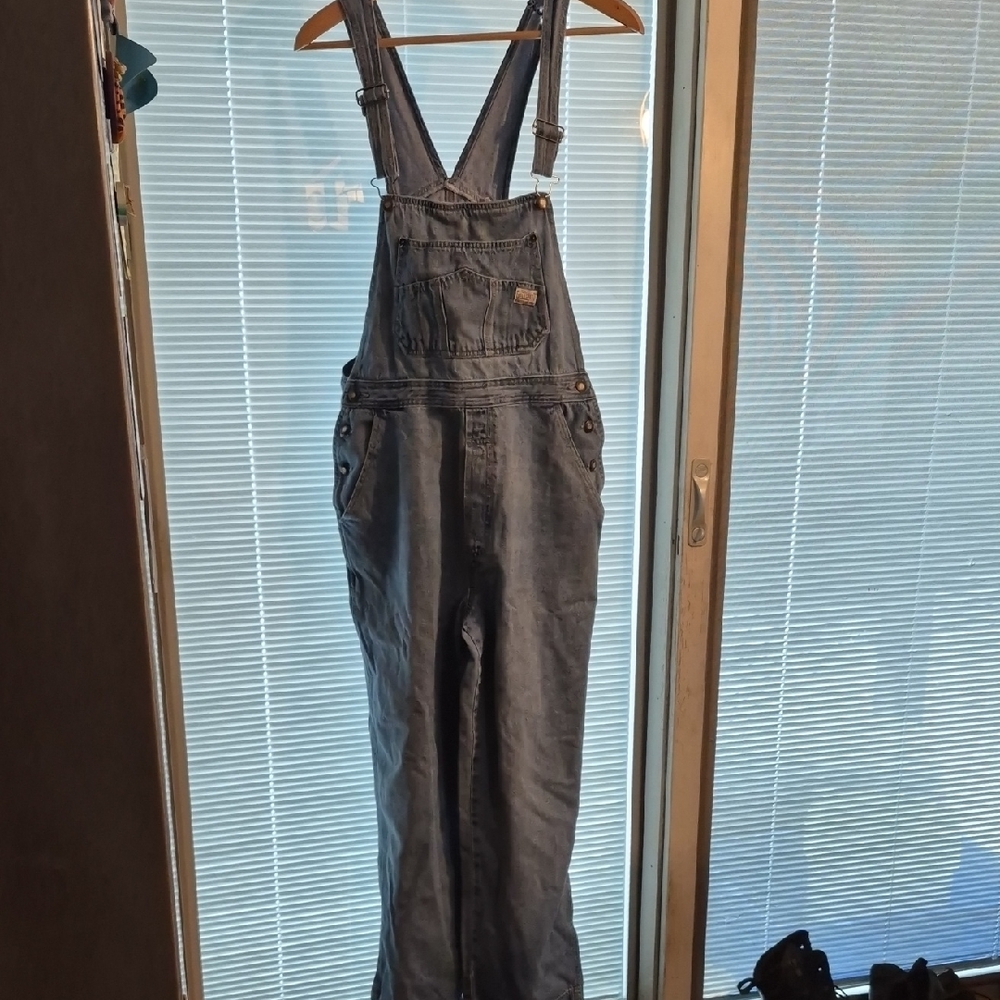 Goldcrest Women's Blue Denim Overalls With Flaws 12 100% Cotton